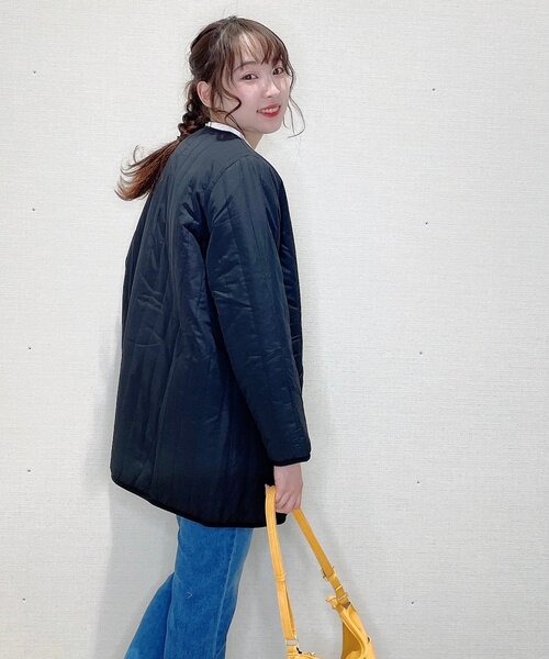 SHOO・LA・RUE(シューラルー)の「◆縦キルティングミドルジャケット(その他アウター・レディース・ブラック/アイボリー・02/03/04)」の15枚目の写真