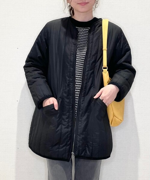 SHOO・LA・RUE(シューラルー)の「◆縦キルティングミドルジャケット(その他アウター・レディース・ブラック/アイボリー・02/03/04)」の6枚目の写真