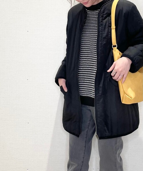 SHOO・LA・RUE(シューラルー)の「◆縦キルティングミドルジャケット(その他アウター・レディース・ブラック/アイボリー・02/03/04)」の8枚目の写真