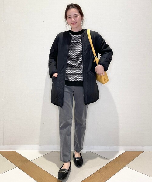 SHOO・LA・RUE(シューラルー)の「◆縦キルティングミドルジャケット(その他アウター・レディース・ブラック/アイボリー・02/03/04)」の10枚目の写真