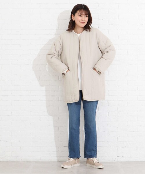 SHOO・LA・RUE(シューラルー)の「◆縦キルティングミドルジャケット(その他アウター・レディース・ブラック/アイボリー・02/03/04)」の21枚目の写真