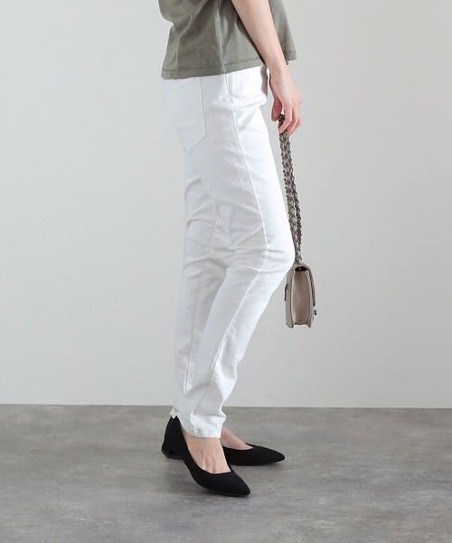 ElegChic(エレグシック)の「フロントジッパーデニムパンツ(デニムパンツ・レディース・ホワイト/ネイビー/ブルー/ワンウォッシュ・3L/M/L/XL/4L)」の14枚目の写真