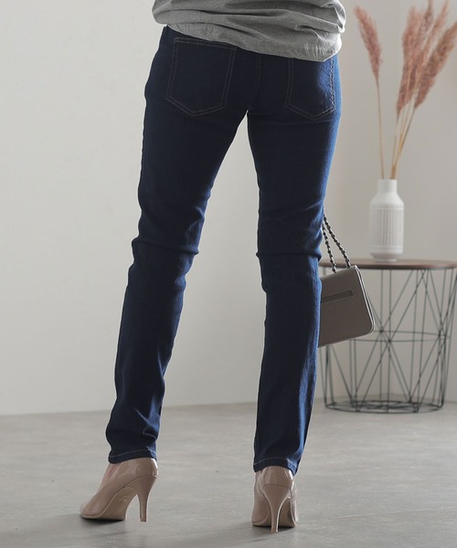 ElegChic(エレグシック)の「フロントジッパーデニムパンツ(デニムパンツ・レディース・ホワイト/ネイビー/ブルー/ワンウォッシュ・3L/M/L/XL/4L)」の19枚目の写真