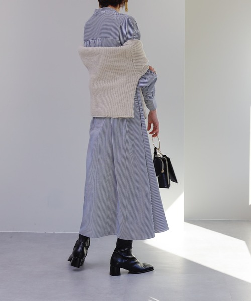 COLONY 2139（コロニートゥーワンスリーナイン）の「ストライプバンドカラーシャツワンピース（ワンピース・レディース・グリーン/レッド/ネイビー・FREE）」の11枚目の写真