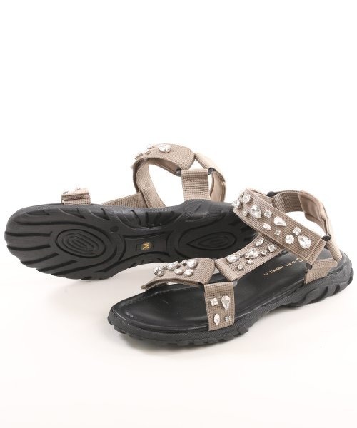 HIPS(ヒップス)の「【HIPS/ヒップス】ビジューサンダル(サンダル・レディース・ブラック/グレイッシュベージュ・L/M/S)」の7枚目の写真