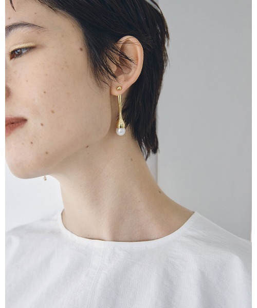 TODAYFUL（トゥデイフル）の「アシンメトリーパールピアス（ピアス（両