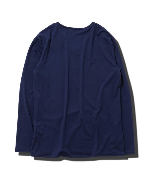 roshell（ロシェル）の「ストレッチVネック無地長袖Tシャツ（Tシャツ/カットソー・メンズ・ホワイト/チャコールグレー/ブラック/ネイビー・SMALL/MEDIUM/LARGE/X-LARGE/XX-LARGE）」の8枚目の写真