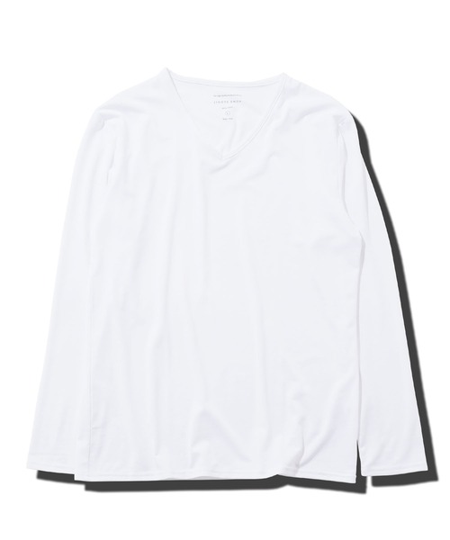 roshell（ロシェル）の「ストレッチVネック無地長袖Tシャツ（Tシャツ/カットソー・メンズ・ホワイト/チャコールグレー/ブラック/ネイビー・SMALL/MEDIUM/LARGE/X-LARGE/XX-LARGE）」の11枚目の写真