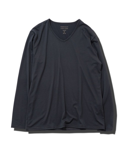 roshell（ロシェル）の「ストレッチVネック無地長袖Tシャツ（Tシャツ/カットソー・メンズ・ホワイト/チャコールグレー/ブラック/ネイビー・SMALL/MEDIUM/LARGE/X-LARGE/XX-LARGE）」の17枚目の写真