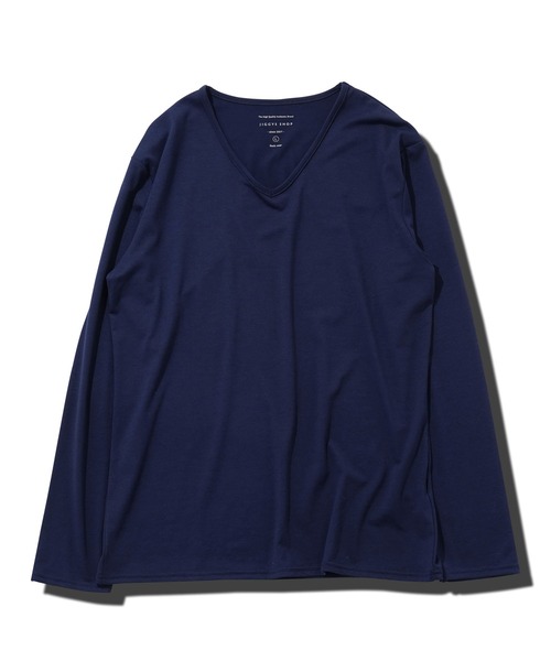 roshell（ロシェル）の「ストレッチVネック無地長袖Tシャツ（Tシャツ/カットソー・メンズ・ホワイト/チャコールグレー/ブラック/ネイビー・SMALL/MEDIUM/LARGE/X-LARGE/XX-LARGE）」の19枚目の写真