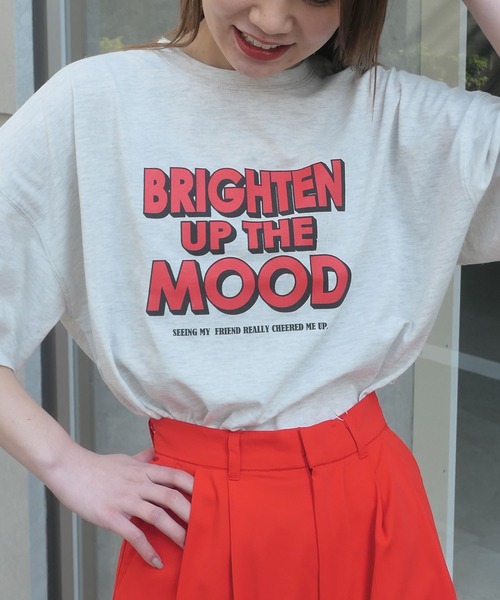 CORNERS（コーナーズ）の「ロゴプリントTシャツ（Tシャツ/カットソー・レディース・オフホワイト/スミクロ/オートミール・FREE）」の3枚目の写真