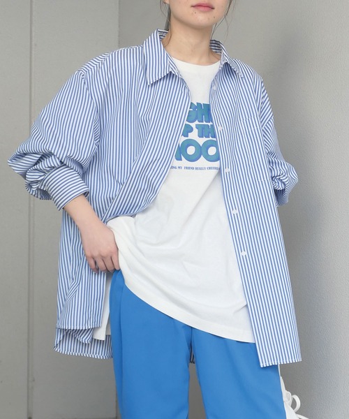 CORNERS（コーナーズ）の「ロゴプリントTシャツ（Tシャツ/カットソー・レディース・オフホワイト/スミクロ/オートミール・FREE）」の6枚目の写真