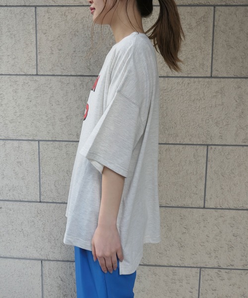 CORNERS（コーナーズ）の「ロゴプリントTシャツ（Tシャツ/カットソー・レディース・オフホワイト/スミクロ/オートミール・FREE）」の20枚目の写真