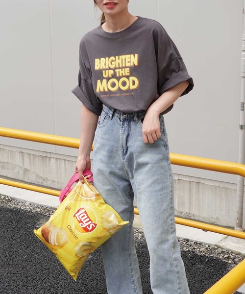 CORNERS(コーナーズ)の「ロゴプリントTシャツ(Tシャツ/カットソー・レディース・オフホワイト/スミクロ/オートミール・FREE)」の14枚目の写真