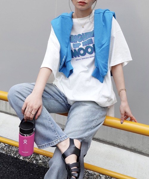 CORNERS(コーナーズ)の「ロゴプリントTシャツ(Tシャツ/カットソー・レディース・オフホワイト/スミクロ/オートミール・FREE)」の15枚目の写真