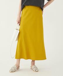 green label relaxing | リネンブレンド Iライン スカート(スカート)