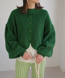 ＡＮＤＪ | ボリューム袖ショートニットカーディガン(カーディガン/ボレロ)