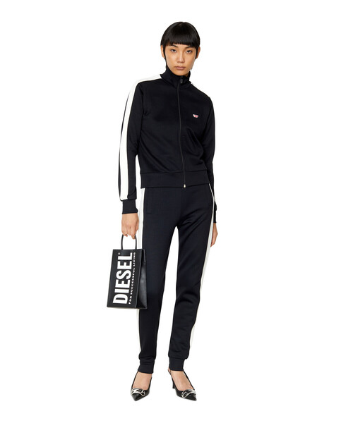 DIESEL(ディーゼル)の「レディース スウェットトラックパンツ サイドライン レギュラーフィット(その他パンツ・レディース・ホワイト/ブラック系その他・MEDIUM/LARGE/SMALL/X-SMALL)」の4枚目の写真