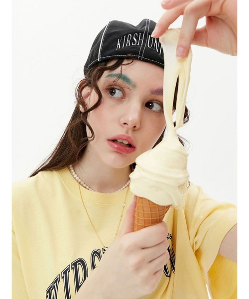 KIRSH（キルシー）の「KIRSH ARCH LOGO HUNTING CAP KH/アーチロゴハンチング キャップ（ハンチング/ベレー帽・レディース・ブルー・ONE SIZE）」の3枚目の写真