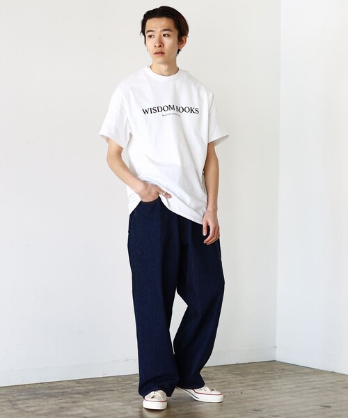 BEAMS（ビームス）の「BEAMS / WISDOM BOOKS  Tシャツ（Tシャツ/カットソー・メンズ・ホワイト/ベージュ・MEDIUM/X-LARGE/SMALL/LARGE）」の3枚目の写真