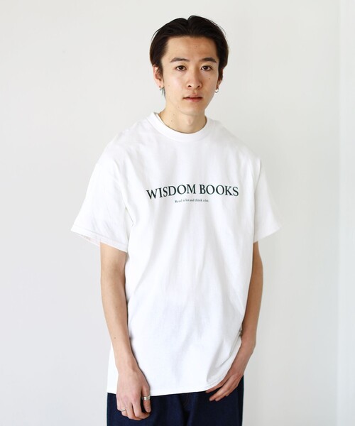 BEAMS（ビームス）の「BEAMS / WISDOM BOOKS  Tシャツ（Tシャツ/カットソー・メンズ・ホワイト/ベージュ・MEDIUM/X-LARGE/SMALL/LARGE）」の5枚目の写真