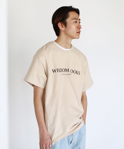 BEAMS（ビームス）の「BEAMS / WISDOM BOOKS  Tシャツ（Tシャツ/カットソー・メンズ・ホワイト/ベージュ・MEDIUM/X-LARGE/SMALL/LARGE）」の7枚目の写真