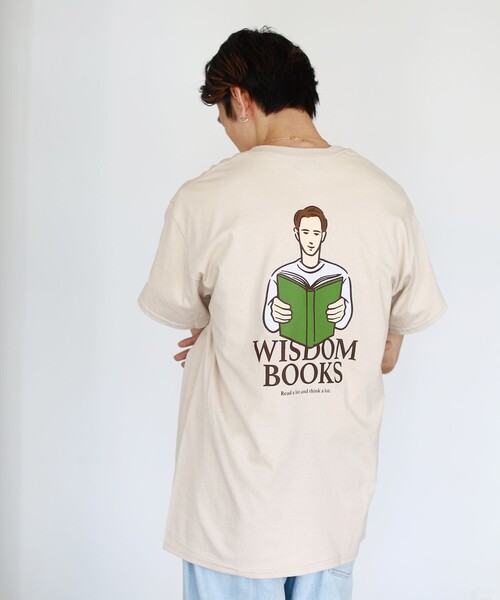 BEAMS（ビームス）の「BEAMS / WISDOM BOOKS  Tシャツ（Tシャツ/カットソー・メンズ・ホワイト/ベージュ・MEDIUM/X-LARGE/SMALL/LARGE）」の8枚目の写真