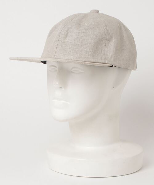 MANASTASH（マナスタッシュ）の「MANASTASH/マナスタッシュ　Herdmans Linen Cap　ハードマンズリネンキャップ（キャップ・レディース・ブラック/ベージュ/ネイビー/オリーブ・FREE）」の3枚目の写真
