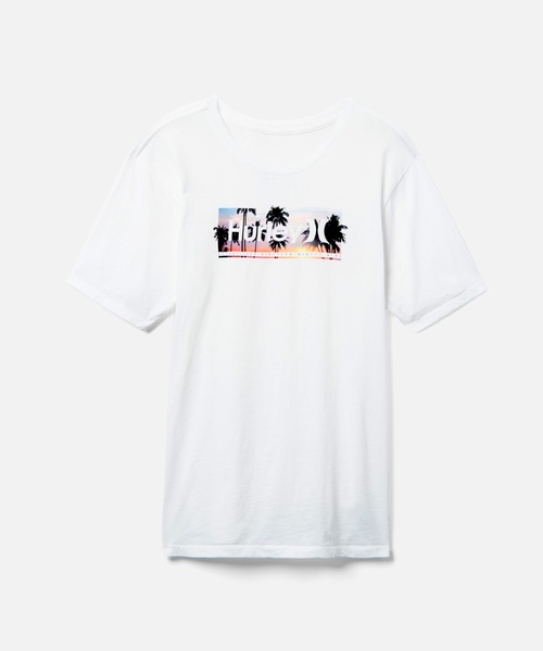 Hurley Everyday Washed - Maglietta Uomo In Cotone Con Stampa Poolside - SS (Manica Corta)