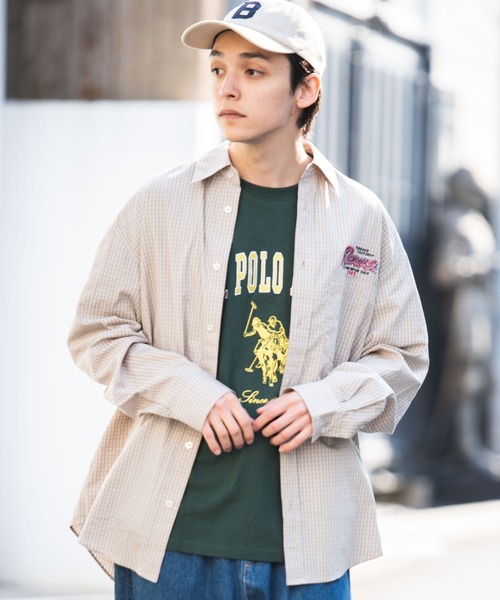 WEGO（ウィゴー）の「WEGO/FACTORYロゴミニチェックシャツ（シャツ/ブラウス・メンズ・ホワイト系その他2/ベージュ系その他2/ブルー系その他2・MEDIUM/LARGE）」の22枚目の写真