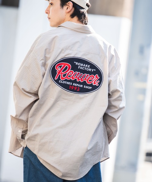 WEGO（ウィゴー）の「WEGO/FACTORYロゴミニチェックシャツ（シャツ/ブラウス・メンズ・ホワイト系その他2/ベージュ系その他2/ブルー系その他2・MEDIUM/LARGE）」の17枚目の写真