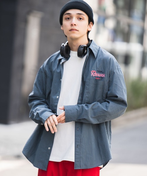 WEGO（ウィゴー）の「WEGO/FACTORYロゴミニチェックシャツ（シャツ/ブラウス・メンズ・ホワイト系その他2/ベージュ系その他2/ブルー系その他2・MEDIUM/LARGE）」の13枚目の写真