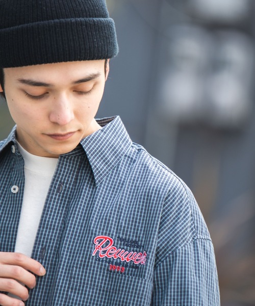 WEGO（ウィゴー）の「WEGO/FACTORYロゴミニチェックシャツ（シャツ/ブラウス・メンズ・ホワイト系その他2/ベージュ系その他2/ブルー系その他2・MEDIUM/LARGE）」の15枚目の写真