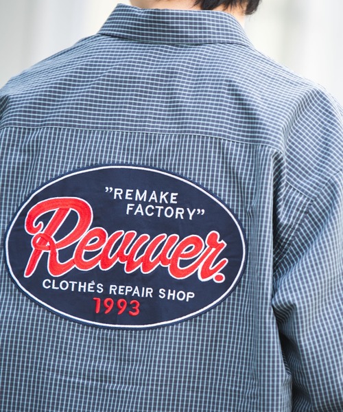 WEGO（ウィゴー）の「WEGO/FACTORYロゴミニチェックシャツ（シャツ/ブラウス・メンズ・ホワイト系その他2/ベージュ系その他2/ブルー系その他2・MEDIUM/LARGE）」の10枚目の写真