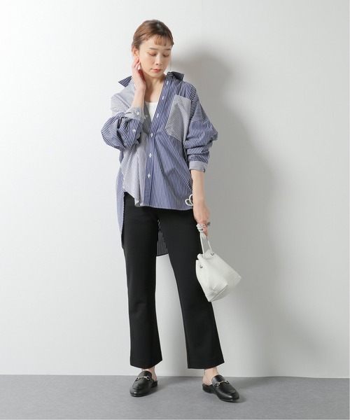 FRAMeWORK（フレームワーク）の「【Healthknit/ヘルスニット】ブロードリブタンクトップ（Tシャツ/カットソー・レディース・スミクロ/ホワイト・FREE）」の6枚目の写真