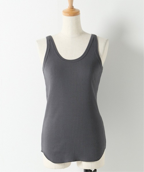 FRAMeWORK（フレームワーク）の「【Healthknit/ヘルスニット】ブロードリブタンクトップ（Tシャツ/カットソー・レディース・スミクロ/ホワイト・FREE）」の7枚目の写真