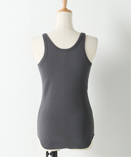 FRAMeWORK（フレームワーク）の「【Healthknit/ヘルスニット】ブロードリブタンクトップ（Tシャツ/カットソー・レディース・スミクロ/ホワイト・FREE）」の9枚目の写真