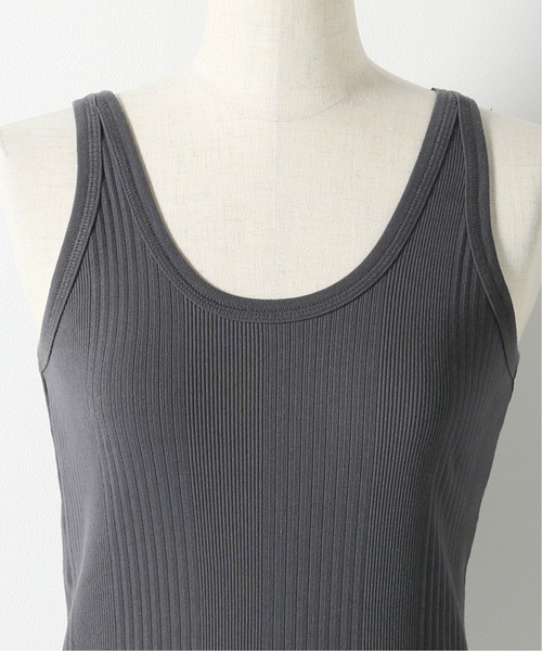 FRAMeWORK（フレームワーク）の「【Healthknit/ヘルスニット】ブロードリブタンクトップ（Tシャツ/カットソー・レディース・スミクロ/ホワイト・FREE）」の10枚目の写真