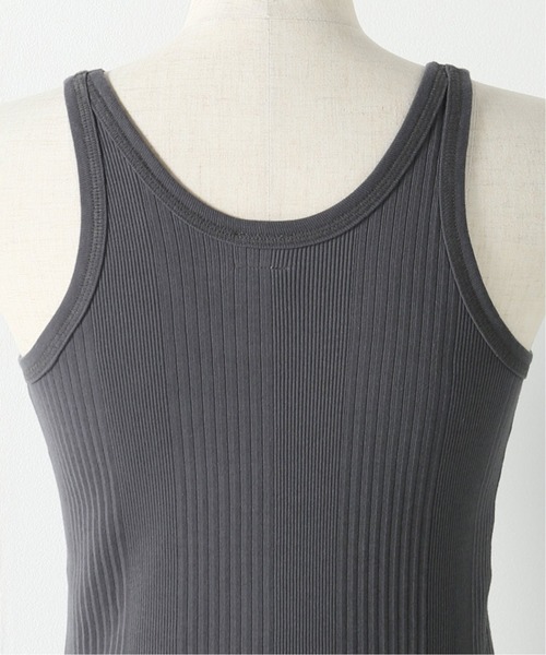 FRAMeWORK（フレームワーク）の「【Healthknit/ヘルスニット】ブロードリブタンクトップ（Tシャツ/カットソー・レディース・スミクロ/ホワイト・FREE）」の11枚目の写真