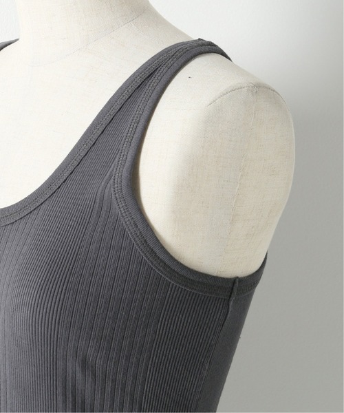 FRAMeWORK（フレームワーク）の「【Healthknit/ヘルスニット】ブロードリブタンクトップ（Tシャツ/カットソー・レディース・スミクロ/ホワイト・FREE）」の12枚目の写真