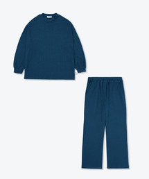 UNDER WONDER（アンダーワンダー）の「ユニセックスリブパジャマ 長袖ロングパンツセット／UNDER WONDER／ギフト／（ルームウェア/パジャマ）」