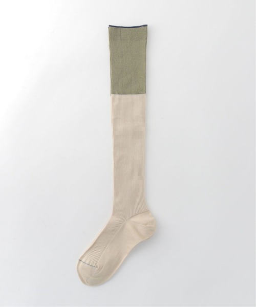 Spick & Span(スピックアンドスパン)の「【MARCOMONDE】 2トーンハイソックス(ソックス/靴下・レディース・チャコールグレー/カーキ/オレンジ・FREE)」の10枚目の写真