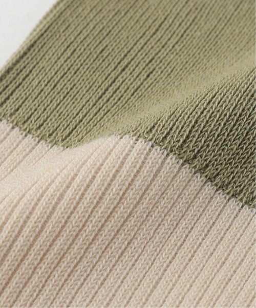 Spick & Span(スピックアンドスパン)の「【MARCOMONDE】 2トーンハイソックス(ソックス/靴下・レディース・チャコールグレー/カーキ/オレンジ・FREE)」の9枚目の写真