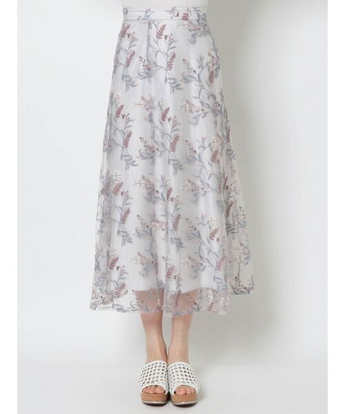 MERCURYDUO(マーキュリーデュオ)の「チュール刺繍フレアスカート(スカート・レディース・ピンク/イエロー/ライトブルー・SMALL/MEDIUM)」の11枚目の写真