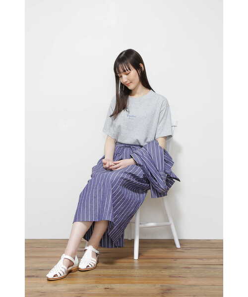 human woman(ヒューマンウーマン)の「◆リサイクルロゴTシャツ(Tシャツ/カットソー・レディース・ブルー/ネイビー/グリーン・MEDIUM)」の15枚目の写真