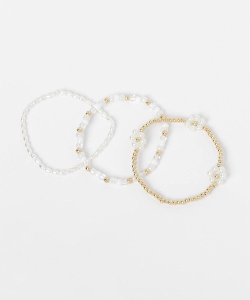 Me%（ミィパーセント）の「☆3点セット☆カラーフラワー3連ブレスレット（ブレスレット・レディース・その他1/ブルー系その他・FREE）」の13枚目の写真