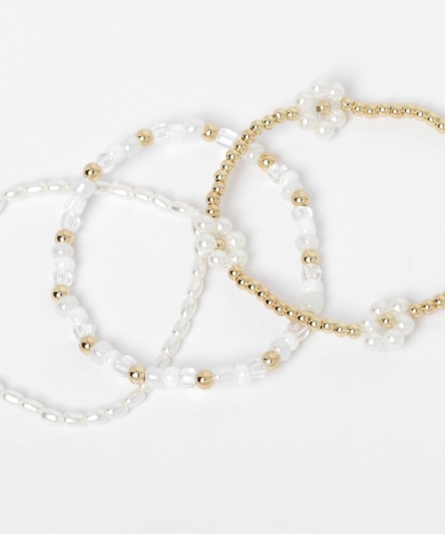 Me%（ミィパーセント）の「☆3点セット☆カラーフラワー3連ブレスレット（ブレスレット・レディース・その他1/ブルー系その他・FREE）」の11枚目の写真