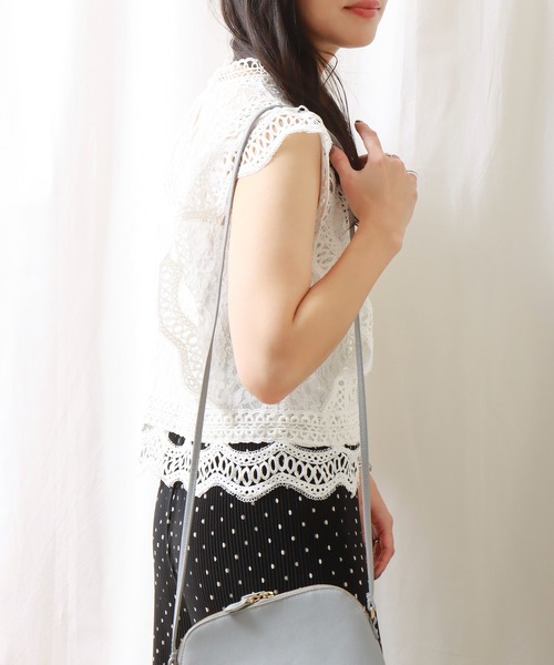 libelle more(リベル モア)の「ノースリーブレースブラウス(シャツ/ブラウス・レディース・ブラック/ラベンダー/ライトブルー/オフホワイト/グリーン・M/L)」の17枚目の写真