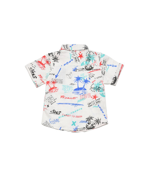 DIESEL(ディーゼル)の「DIESEL KID ベビー シャツ 半袖 総柄(シャツ/ブラウス・キッズ・ホワイト・12M/18M/36M/24M)」の9枚目の写真
