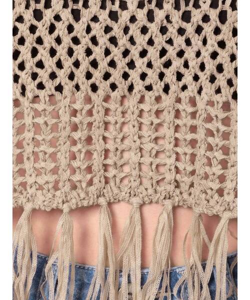 GYDA（ジェイダ）の「テープヤーンニットトップス（ニット/セーター・レディース・ベージュ/ライトグリーン/アイボリー・FREE）」の13枚目の写真